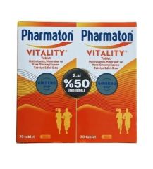 Pharmaton Vitality 30 Tablet Avantajlı 2'li Paket